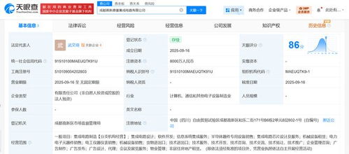成都高投成立集成電路新公司，注冊資本8000萬，專注信息系統集成服務